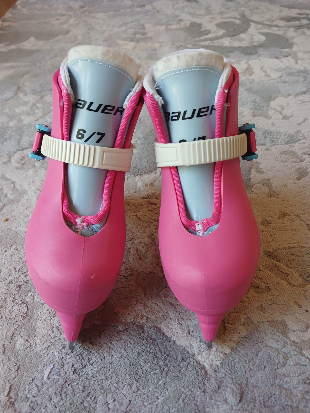 Bauer Toddler's Pink Beginner Skates (Size 6/7)